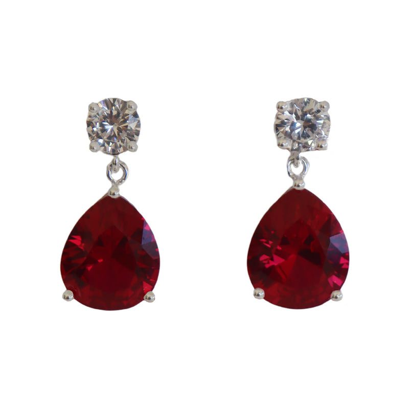 ARETES GOTA RUBY