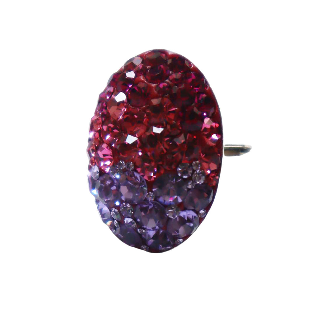 ANILLO OVAL LAVANDA FUCSIA